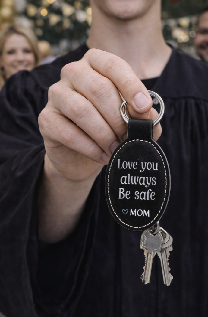 Personalized Leatherette keychain