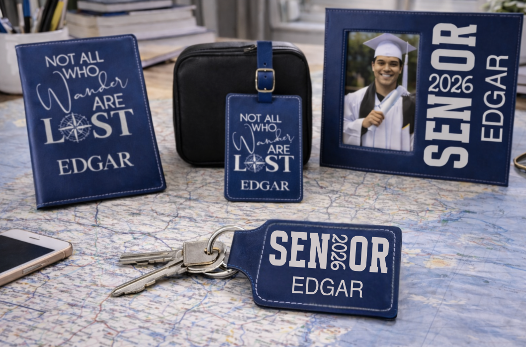 Personalized Leatherette keychain
