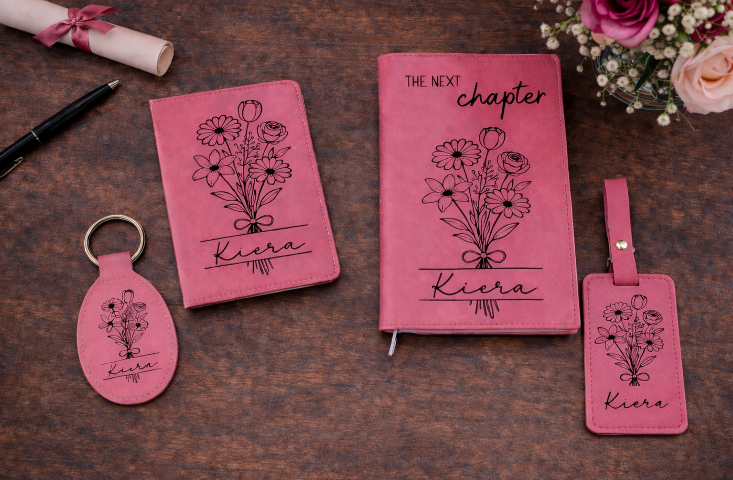 Personalized Leatherette keychain