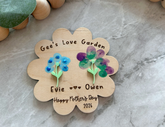 Fingerprint Flower Garden Magnet