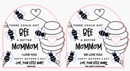 Personalized Bee Fingerprint Keepsake