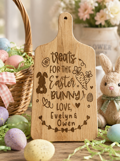 Personalized Easter Bunny Treat Board