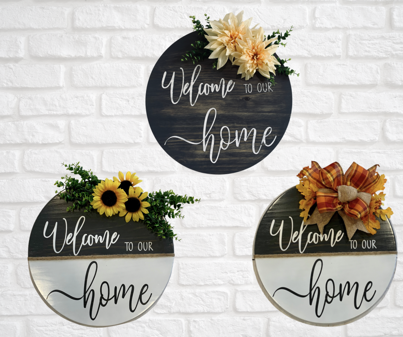 Welcome to Our Home Rustic Door Sign