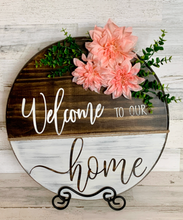 Load image into Gallery viewer, Welcome to Our Home Rustic Door Sign
