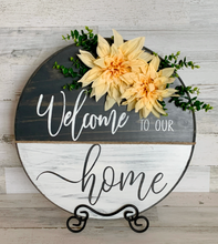 Load image into Gallery viewer, Welcome to Our Home Rustic Door Sign
