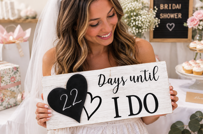 Wedding Countdown Sign – Days Until I Do