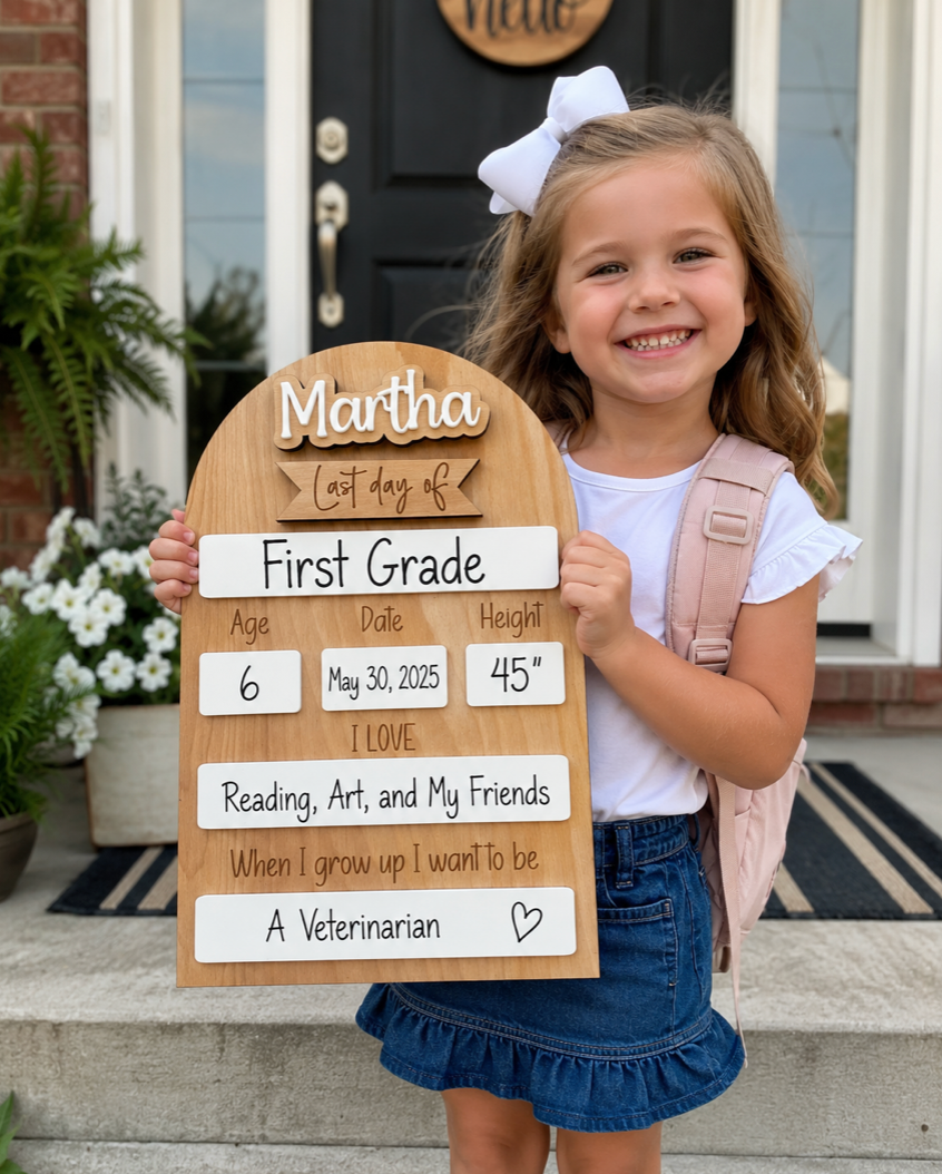 Personalized School Milestone Board
