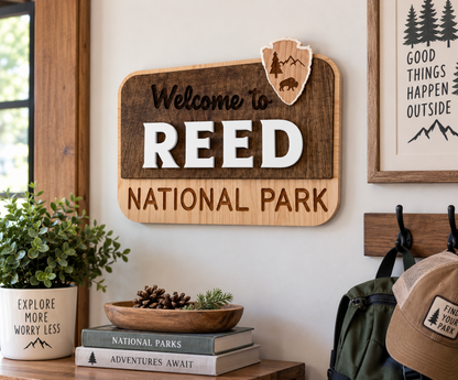 Personalized National Park Nursery Sign
