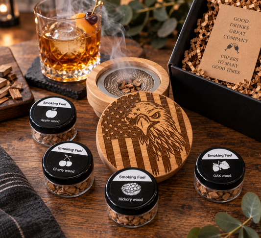 Personalized Cocktail Smoker Kit | Engraved Whiskey & Bourbon Smoker Gift
