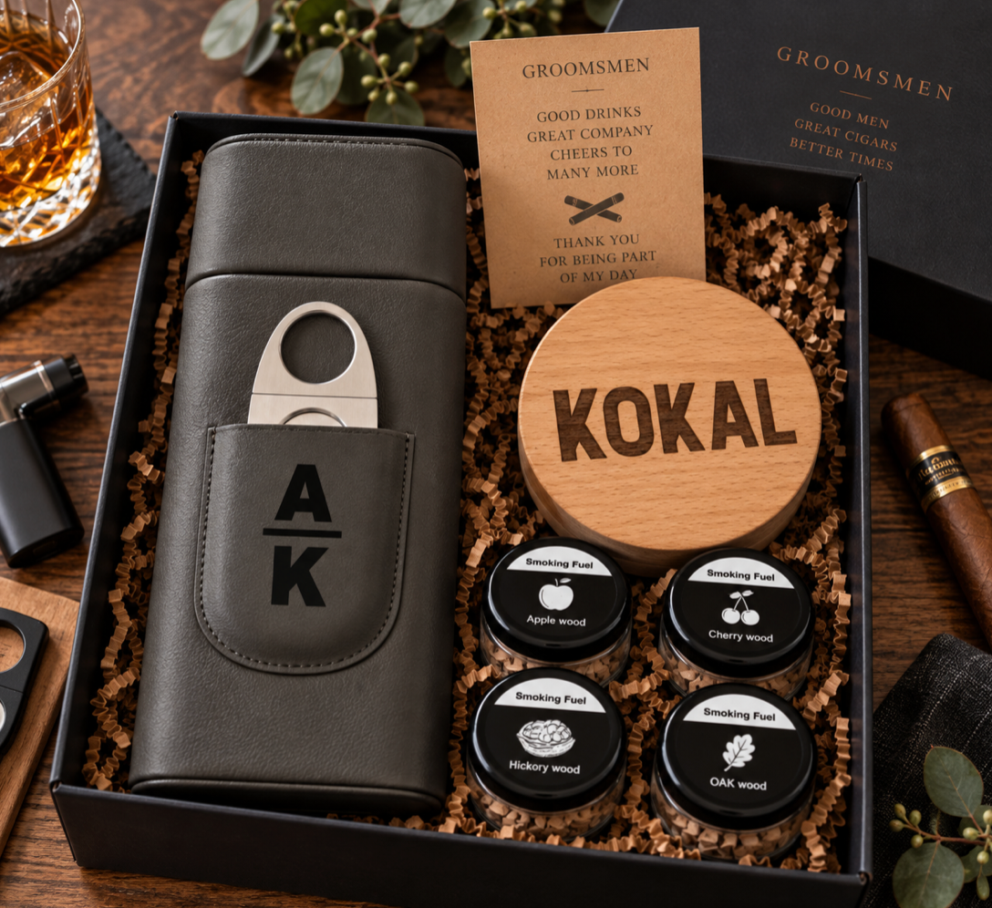 Personalized Cocktail Smoker Kit | Engraved Whiskey & Bourbon Smoker Gift