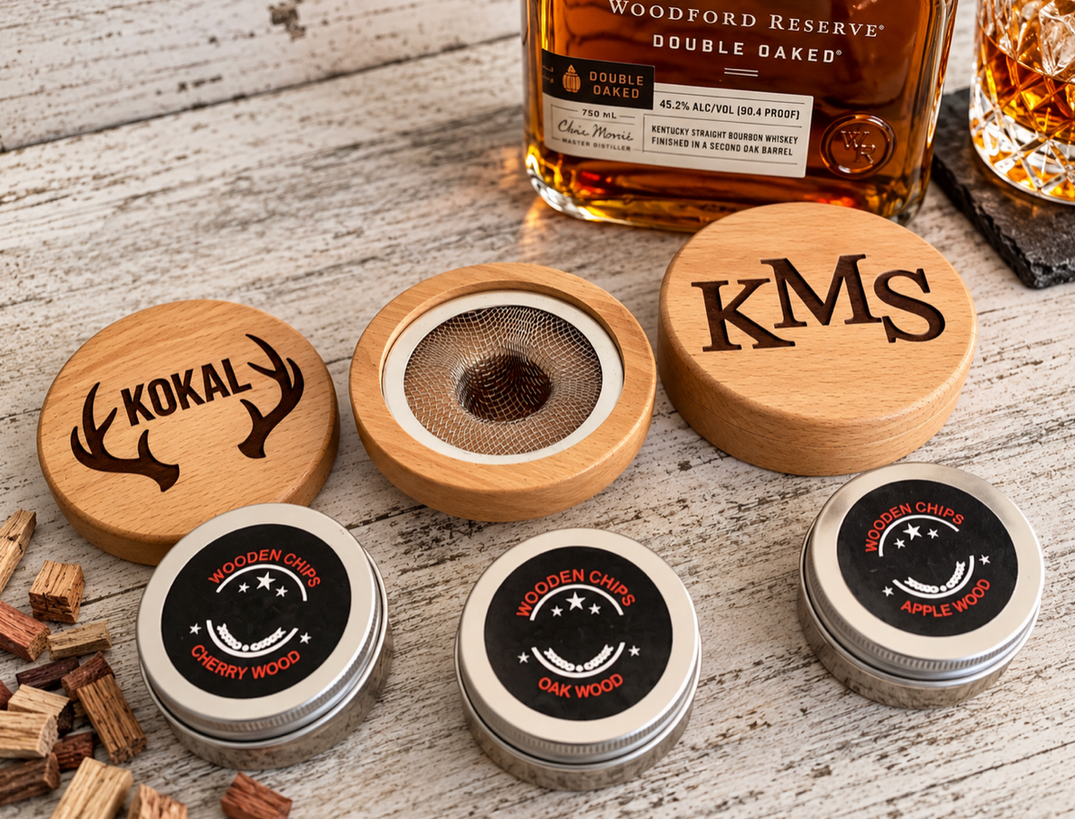 Personalized Cocktail Smoker Kit | Engraved Whiskey & Bourbon Smoker Gift