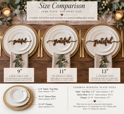 Word Place Settings | Personalized Holiday & Event Table Décor