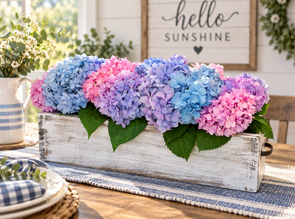 Personalized Rustic Wooden Mason Jar Centerpiece Box