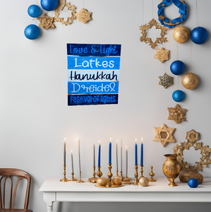 Hanukkah Rustic Pallet Sign