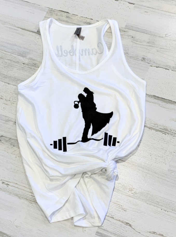 Workout wedding silhouette CrossFit shirt