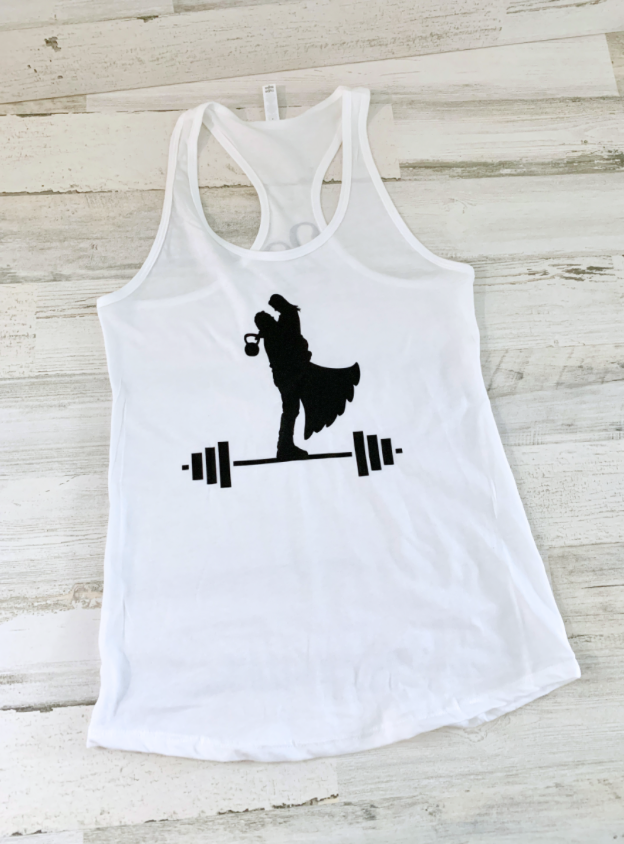 Workout wedding silhouette CrossFit shirt