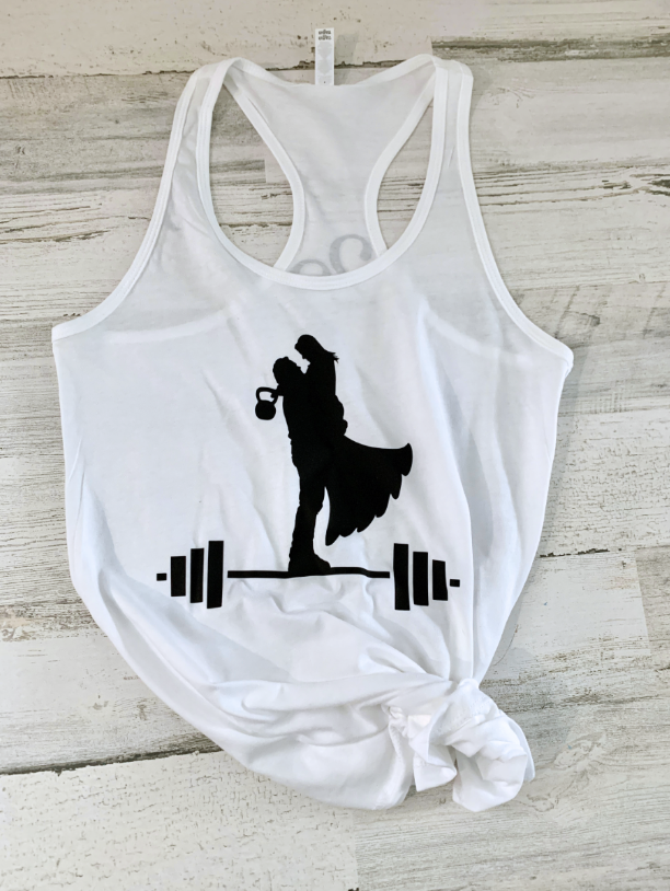 Workout wedding silhouette CrossFit shirt