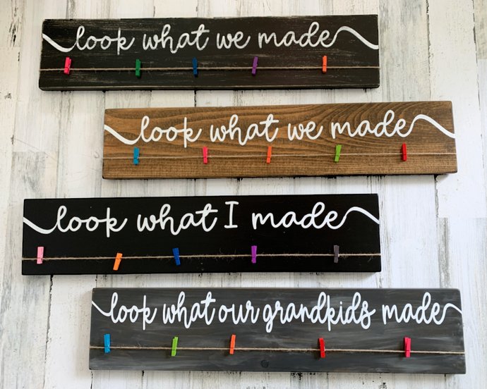 Look what we made artwork sign