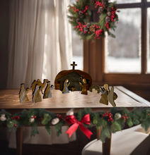 Load image into Gallery viewer, Nativity Scene Wooden Decor
