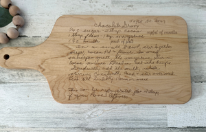 Custom Engraved Recipe Board