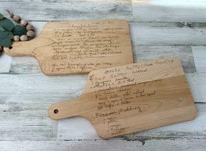 Custom Engraved Recipe Board