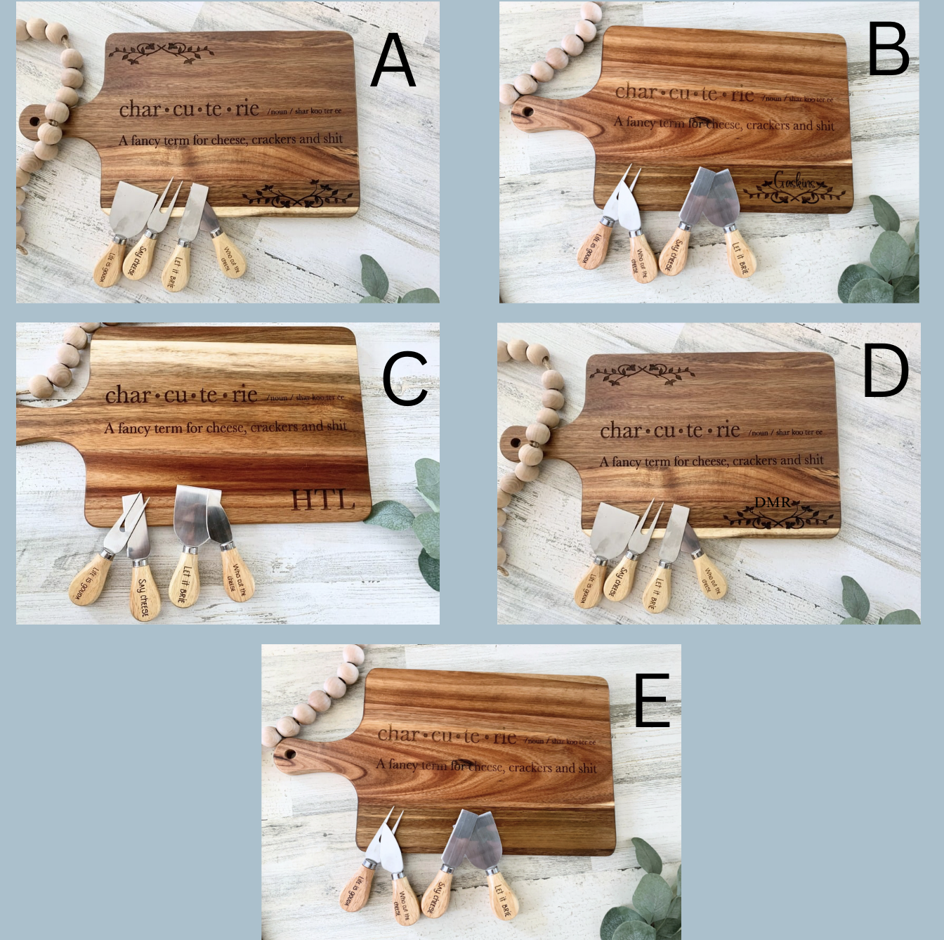 Funny Charcuterie Board Set