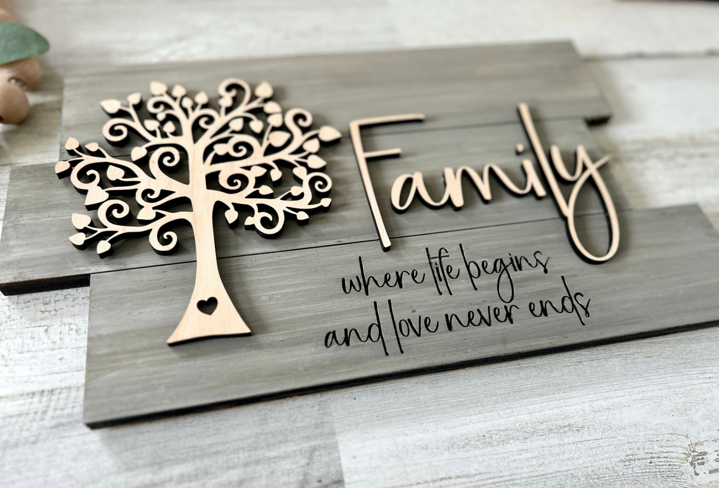 Rustic Family Sign