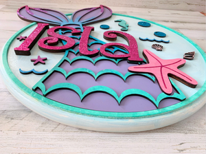 Personalized Mermaid Nursery Sign