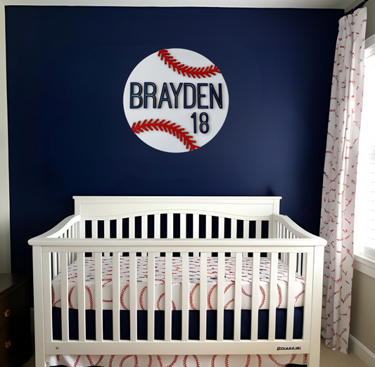 Personalized Baseball Sign