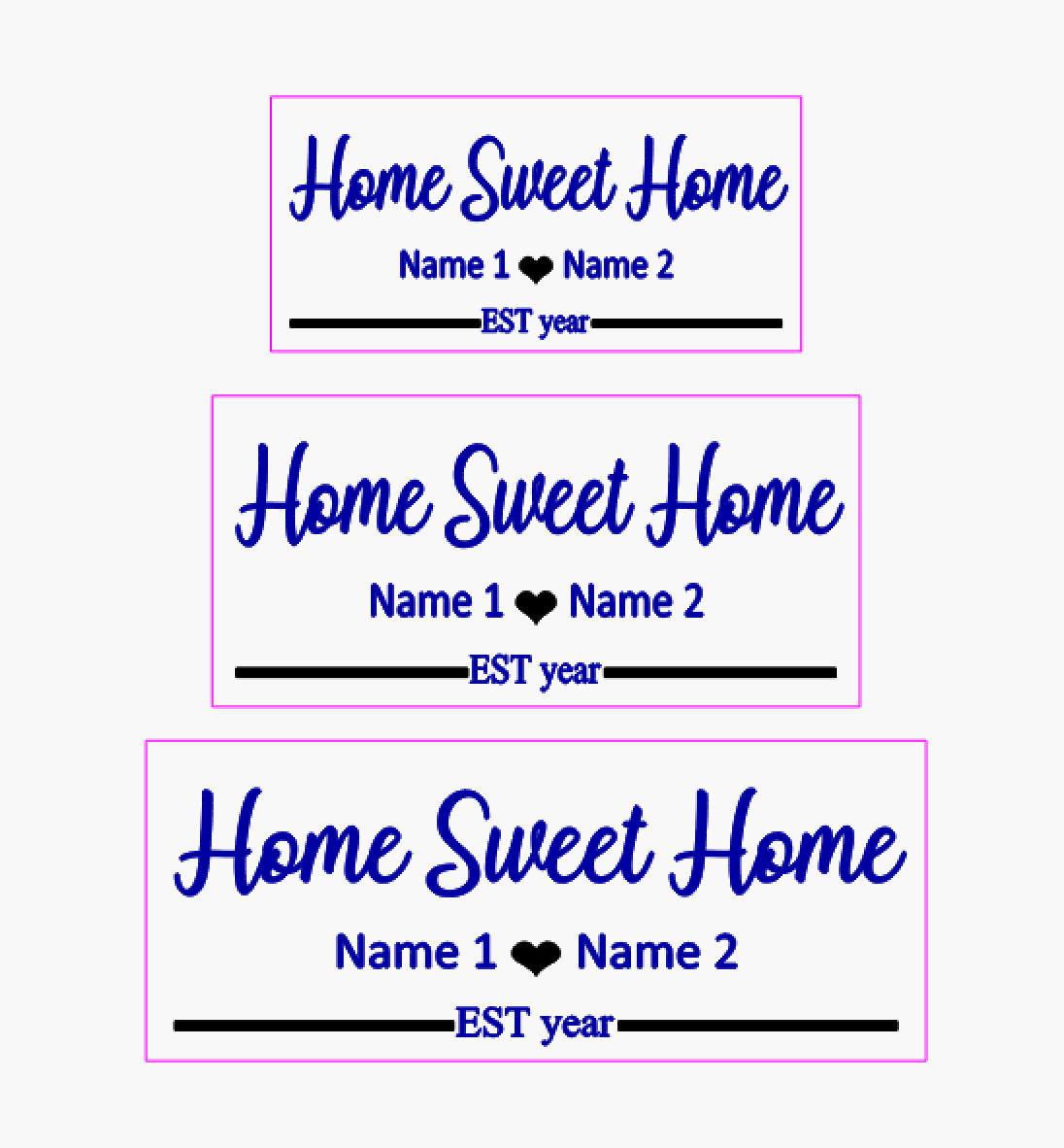 Personalized Home Sweet Home Sign