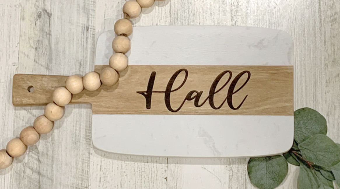 Wood and Marble Cutting Board