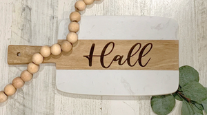 Wood and Marble Cutting Board