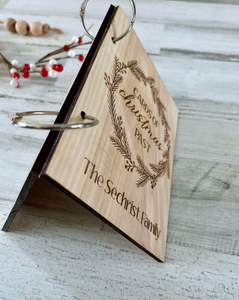 Personalized Christmas Cards Holder