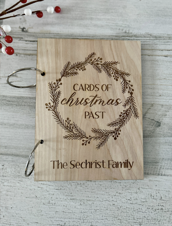 Personalized Christmas Cards Holder