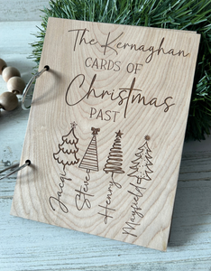 Personalized Christmas Cards Holder