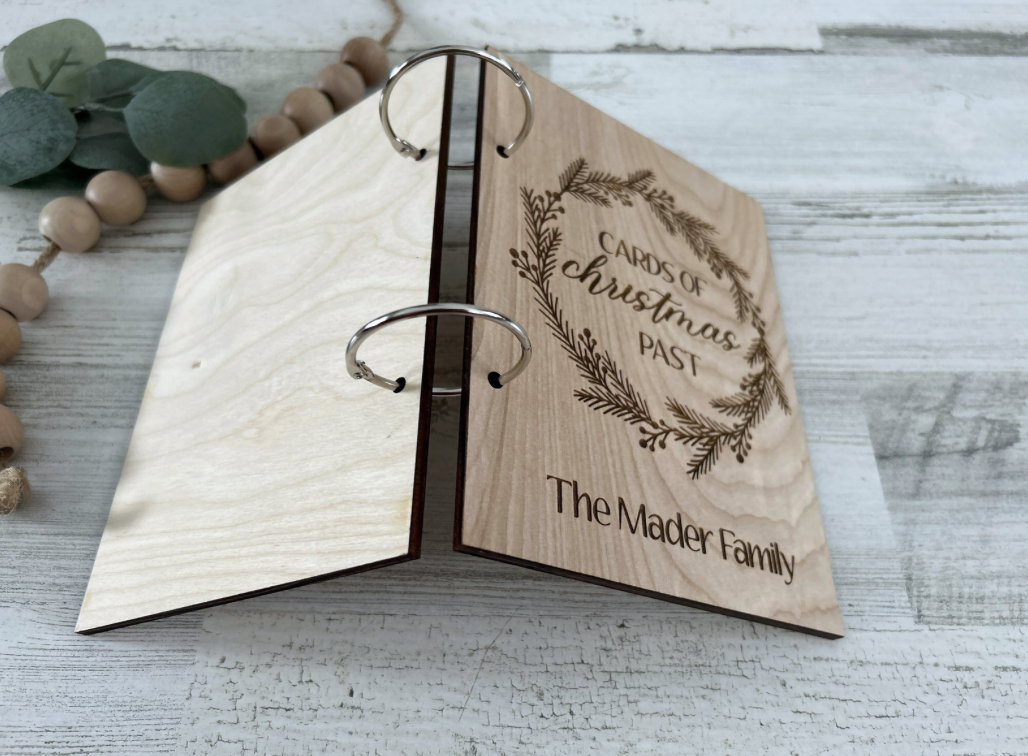 Personalized Christmas Cards Holder