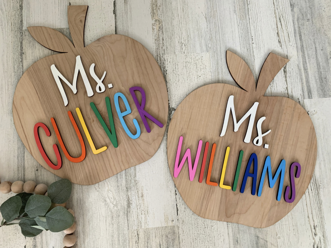 Personalized Apple Teacher Gift