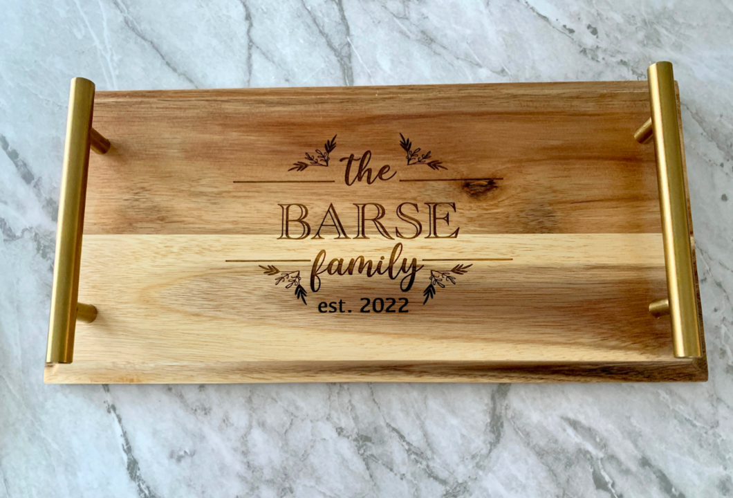 Custom Engraved Charcuterie Board