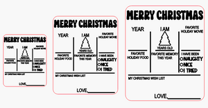 Christmas About Me Memory Board
