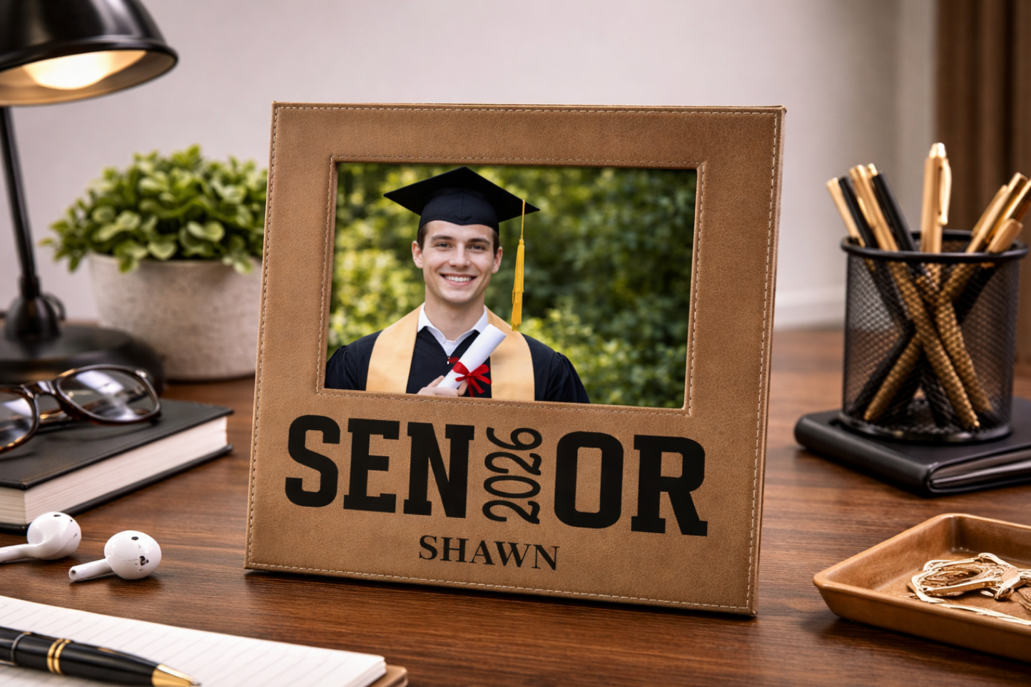 Personalized Leatherette Graduation Frame