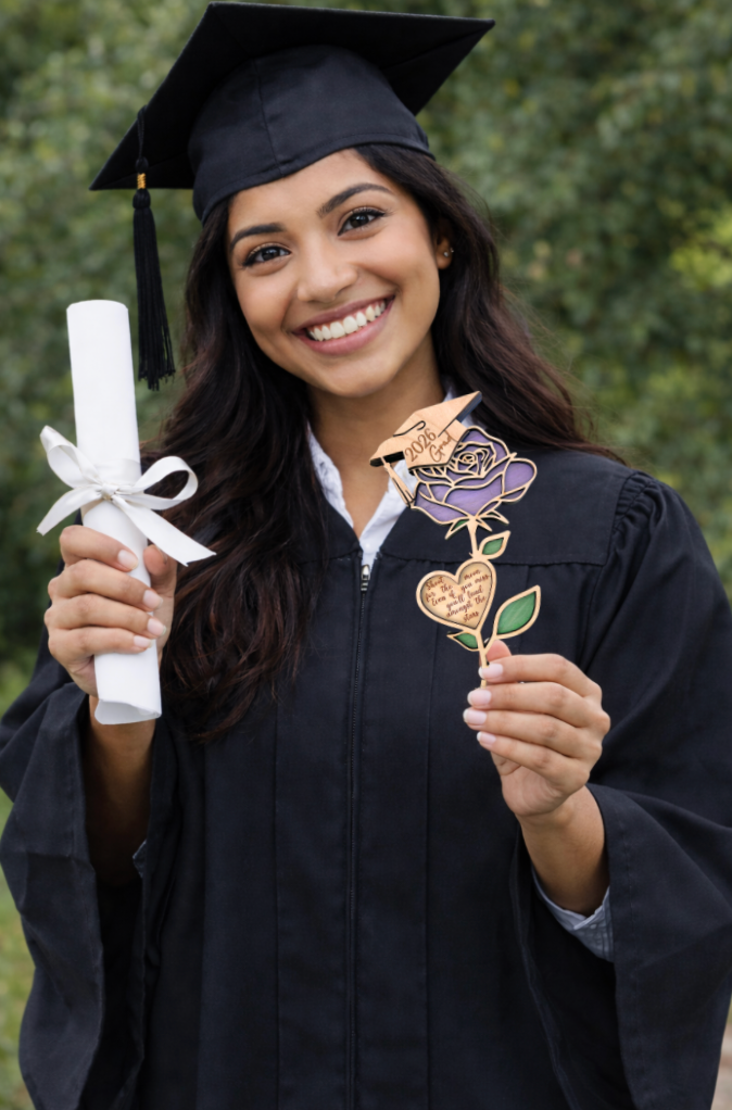 Personalized Graduation Forever Rose