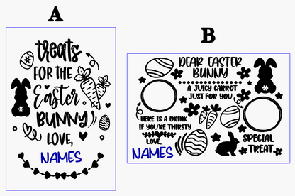 Personalized Easter Bunny Treat Board