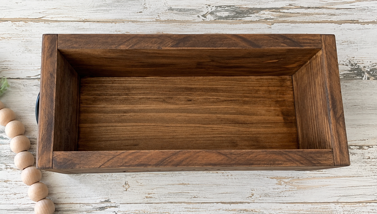 Personalized Rustic Wooden Mason Jar Centerpiece Box