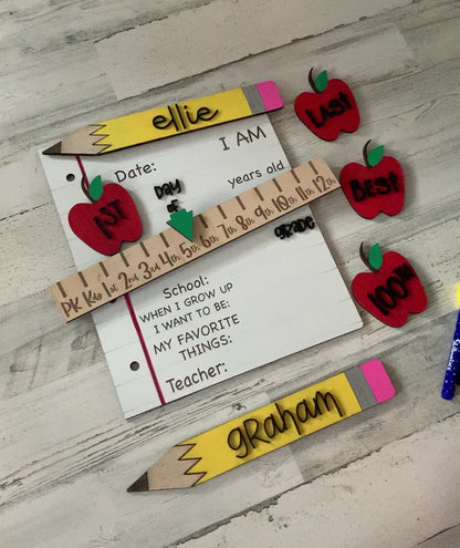 Interchangeable First Day of School Sign - Personalized