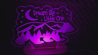 Personalized Wilderness Color Changing Night Light