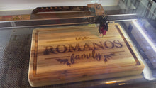Load and play video in Gallery viewer, Large Custom Engraved Cutting Board
