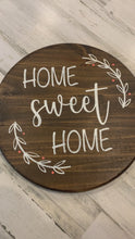 Load and play video in Gallery viewer, Home Sweet Home Lazy Susan | Rustic Farmhouse
