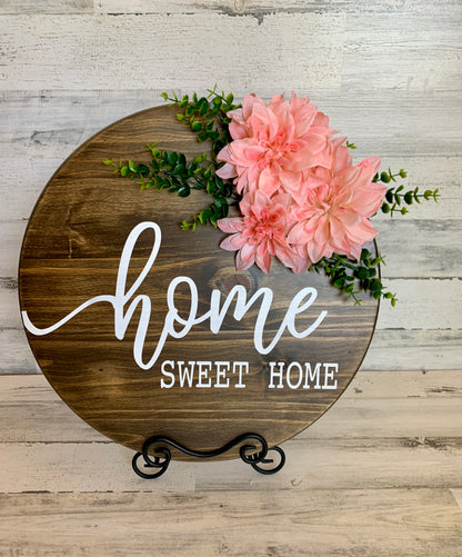 Home Sweet Home Wooden Door Hanger