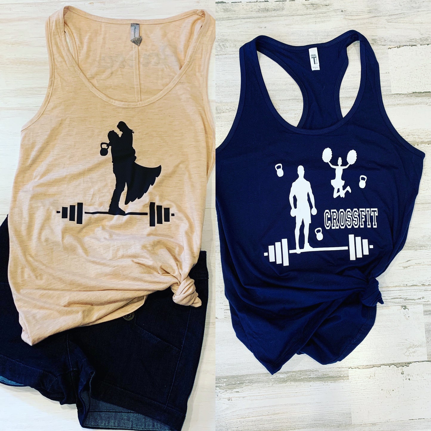Workout wedding silhouette CrossFit shirt