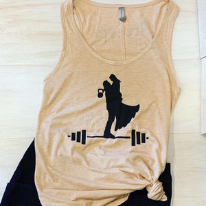 Workout wedding silhouette shirt | CrossFit shirt